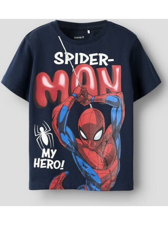 Name It Παιδικό T-shirt Navy Blazer Spider
