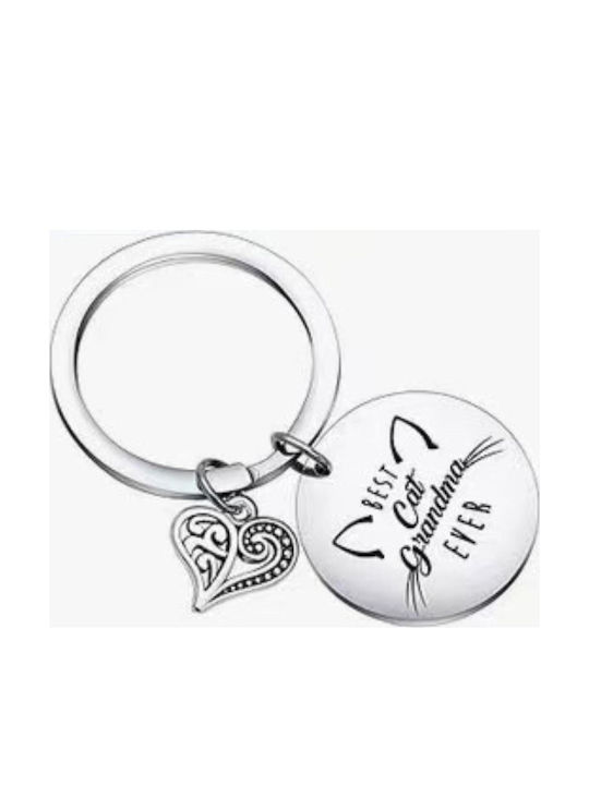 Cat Keychain "Best Cat Grandma Ever"
