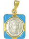 Mertzios.gr Charm Talisman din Aur Albastru