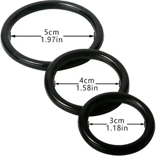Männliche Penisringe 3 Stück 3cm 4cm 5cm
