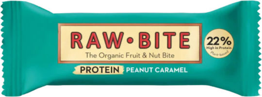 Raw Bite Proteinriegel mit Geschmack Pistazie & Karamell 50g