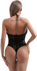 Sexy Black Sheer Lace Teddy O S