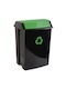 Tatay Plastic Green Recycling Bin 50lt
