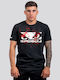 T-shirt Black/white/red BB-000105-BWR