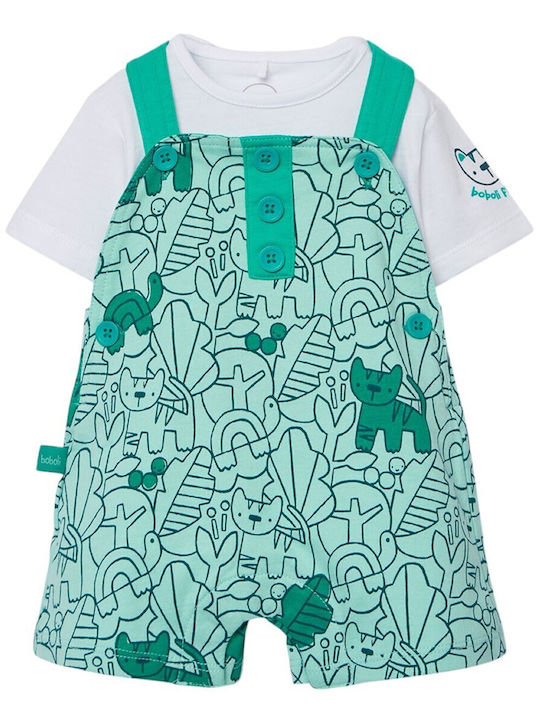 Boboli Set Onesie with Pants Green