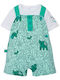 Boboli Set Onesie with Pants Green