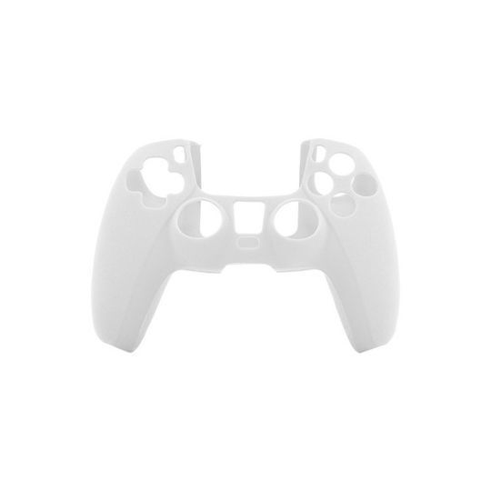 Husă din Silicon pentru Controler PS5 Albă