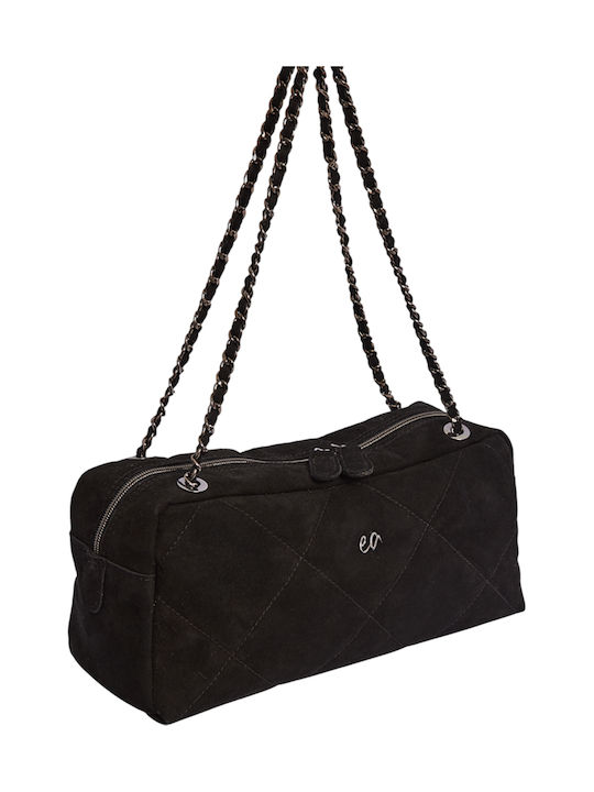 Kette Silhouette Große Damen Handtasche Schulter Schwarz EA-166