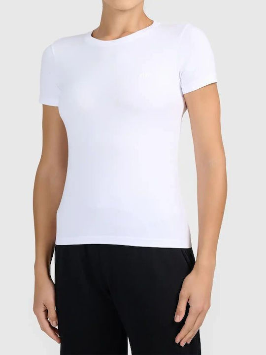 4F Women's Beige T-shirt