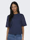 Women's Cotton Blouse Navy Blazer