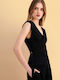 Sleeveless Women's Shirt Black