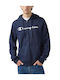 Sweatshirt with Hood Navy Blue