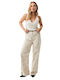 Women's Fabric Trousers Lt Sand