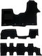 Luxury Quality Carpet Mats Black Compatible with Nissan NV300 3 Rows Model 2014-present 3pcs