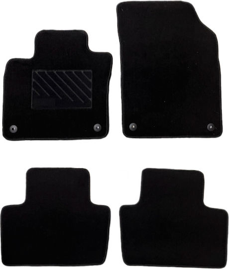 Medium Quality Carpet Mats Black Compatible with Volvo XC90 Model 2015-present 4pcs