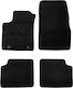 Car Mats Carpet Medium Quality Black Compatible Ford Ka 2nd Gen Model 2009-2016 4 Pieces