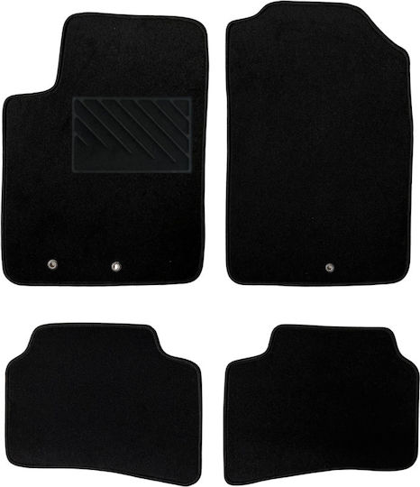 Medium Quality Carpet Mats Black Compatible with Kia Stonic Model 2017-present 4pcs