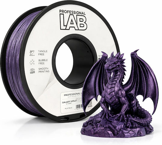 PLA Филамент 3D Принтер Smart Print 1 Kg 1.75 Mm С Блестящи Частици Galaxy Лилав