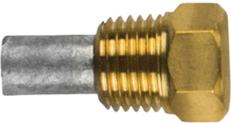Ανόδιο Μολύβι Φ8 L.30 Ορειχάλκινο Βύσμα Θ.1/2'' Gas Conico