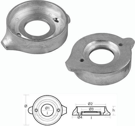 Anoden Kolaρο Μηχανής Volvo Penta Serie S Drive 120 Al