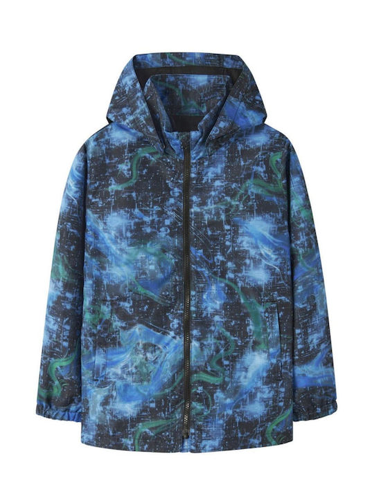 Name It Kids Casual Short Hooded Jacket in Blue
