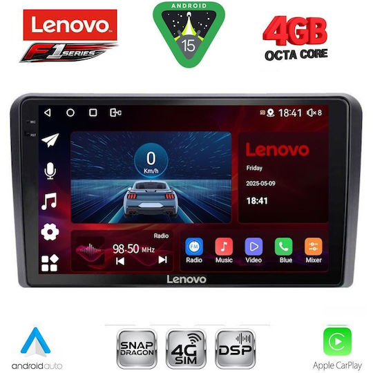 Lenovo Car Audio System for Hyundai H-1 2007-2020 (Bluetooth/USB/WiFi/GPS/Apple CarPlay/Android Auto) with 9" Touch Screen