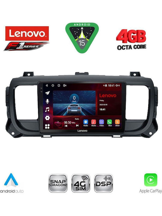 Lenovo Автомобилна Аудио Система за Toyota Proace 2017+ Bluetooth USB Вграден Wi-Fi GPS Apple CarPlay Android Auto с Touch Screen 9"