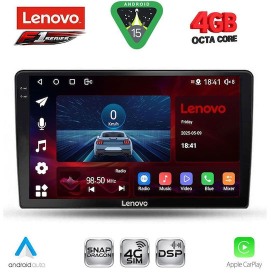 Lenovo Ηχοσύστημα Αυτοκινήτου για Toyota Corolla Verso 2000-2004 (Bluetooth/USB/WiFi/GPS/Apple-Carplay/Android-Auto) με Οθόνη Αφής 9"
