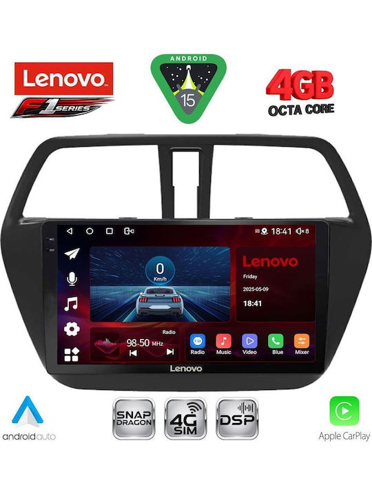 Lenovo Car Audio System for Suzuki SX4 S-Cross 2014-2021 Bluetooth USB WiFi GPS Apple CarPlay Android Auto with 9" Touch Screen
