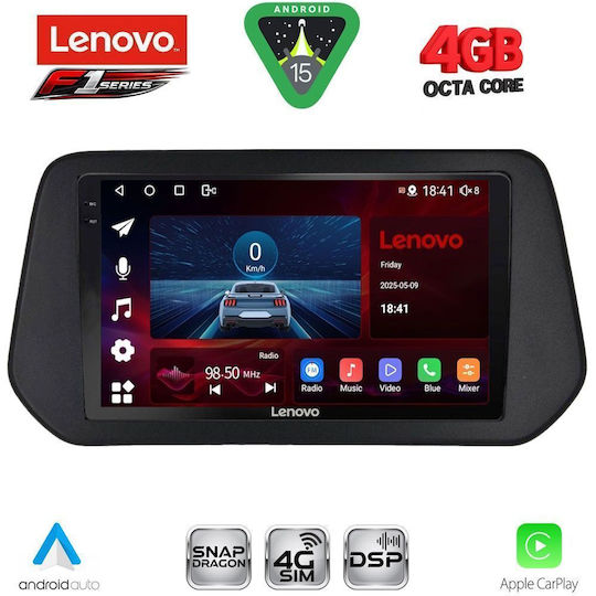 Lenovo Car Audio System for Suzuki SX4 S-Cross 2021-2026 (Bluetooth/USB/WiFi/GPS/Apple CarPlay/Android Auto) with 9" Touch Screen