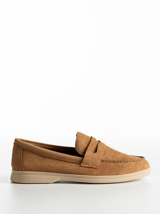 Bozikis Γυναικεία Loafers σε Καφέ Χρώμα