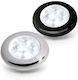 Πλαφονιέρα Led 12v Αυξημένης Φωτεινότητας Θερμό Λευκό Satin Ss Rim