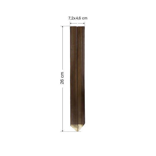 Tesias Group Picket for Garden Fence Made of Wood 7.2x4.6x26cm 10 Pieces