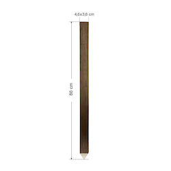 Tesias Group Πάσσαλος για Περίφραξη Κήπου από Ξύλο 4.6x3.6x86εκ. 10τμχ
