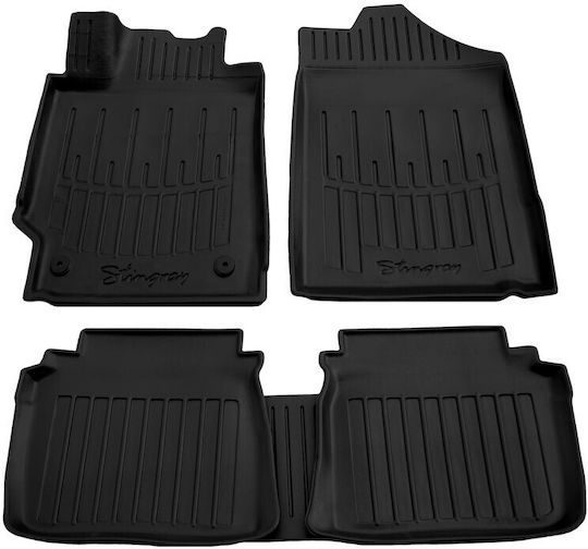 Race Axion Protective Raised Sides Car Mats Type Toyota Camry Xv40 2006-2011 4-Door Rubber Material Fasteners 5 Pieces 5022015/st