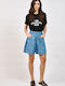 Women's Activewear Bermuda Light Blue