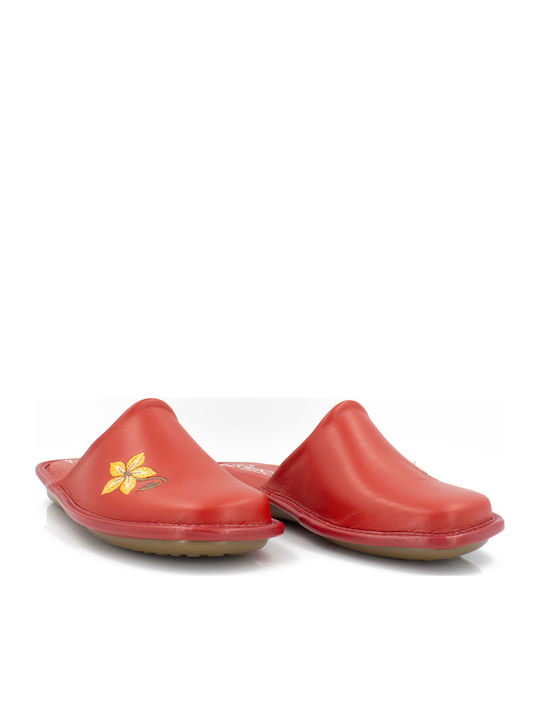 Anatomic Leather Women's Slippers Red