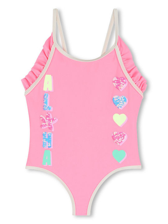 Billieblush Fluo Kids Swimwear One-Piece Pink