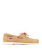 Docksides Leather Men's Boat Shoes in Beige Colour