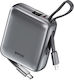 BWOO P74 Power Bank 10000mAh 22.5W with USB-C Port Silver