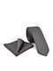 Life Style Butiken Set of Men's Printed Ties in Brown Colour