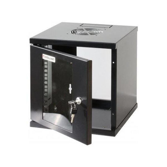 Intellinet Metal Cabinet Manhattan Wall Cabinet 6u 10" 300x300mm Black 711692 711692
