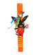Candle 34cm Handmade Scented Wooden Decorative Bing Orange