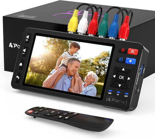 Placă de Captură Video 1080p – Digitalizare Casete Video Grabber Vhs Vcr Hi8 Minidv Dvr Dvd Camere Video Console de Jocuri Alte Dispozitive în Format Digital Suportă Intrări Av Ypbpr Aux Stocare Usb Afișaj Telecomandă