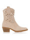 Stiefeletten Damen Cowboy Beiges