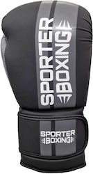 Sporter Boxing Боксови Ръкавици за Състезание Черни Sporter Boxing Боксови Ръкавици за Състезание Черни