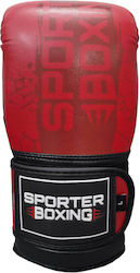 Sporter Boxing Γάντια Πυγμαχίας για Σάκο Κόκκινα