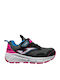 Tundra Jr Kids Sports Shoes Running with Hoop & Loop Closure Black