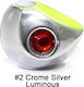 Pregio Heads Hitotsu Slide Tenya Station 45g 2 Chrome Silver Fluorescent