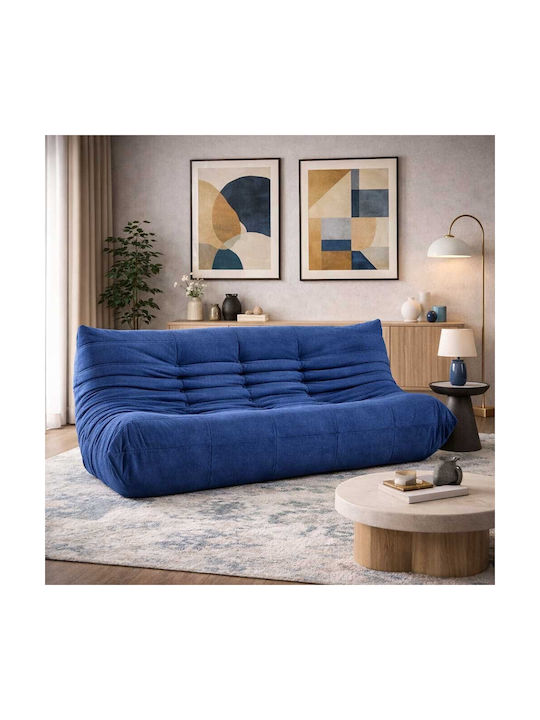 Togo Three-Seater Couch Blue 174x102x70 cm